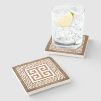 Greek Key Pattern White Design