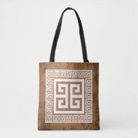 Greek Key Pattern White Design