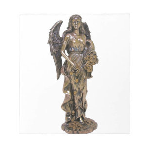 GREEK LADY FORTUNA STATUE NOTEPAD