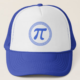 Greek letter "Pi' (3.14) within a meander pattern Trucker Hat