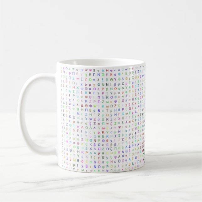 Greek Letters 11oz Mug (Left)