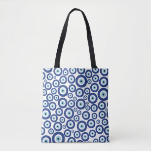 Greek Mati Mataki - Matiasma Evil Eye Pattern #1 Tote Bag