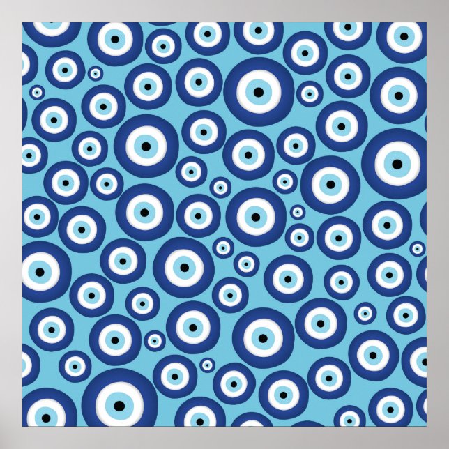 Greek Mati Mataki - Matiasma Evil Eye Pattern #2 Poster (Front)
