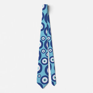 Greek Mati Mataki - Matiasma Evil Eye Pattern #2 Tie