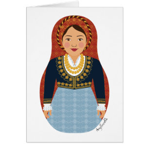 Greek Matryoshka Card