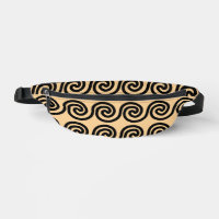 Greek Meander Key Waves Pattern Brown
