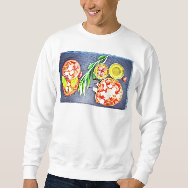 "Greek & Mediterranean Diet" Cute Photo. Buy Now Sweatshirt (Front)