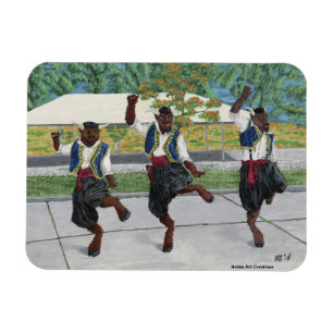 Greek Minotaurs Dancing Flexible Magnet