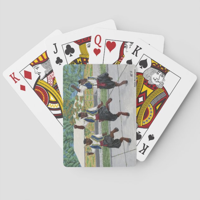 Greek Minotaurs Dancing Playing Cards (Back)