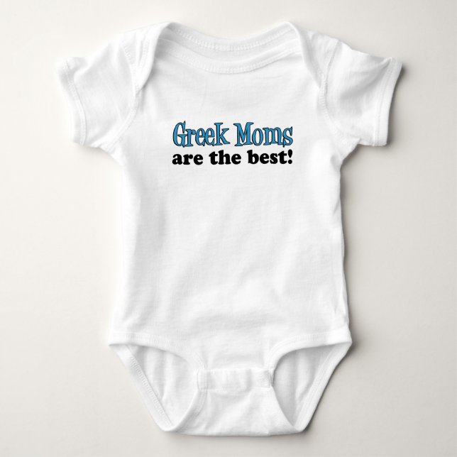 Greek Moms Are The Best Baby Bodysuit (Front)