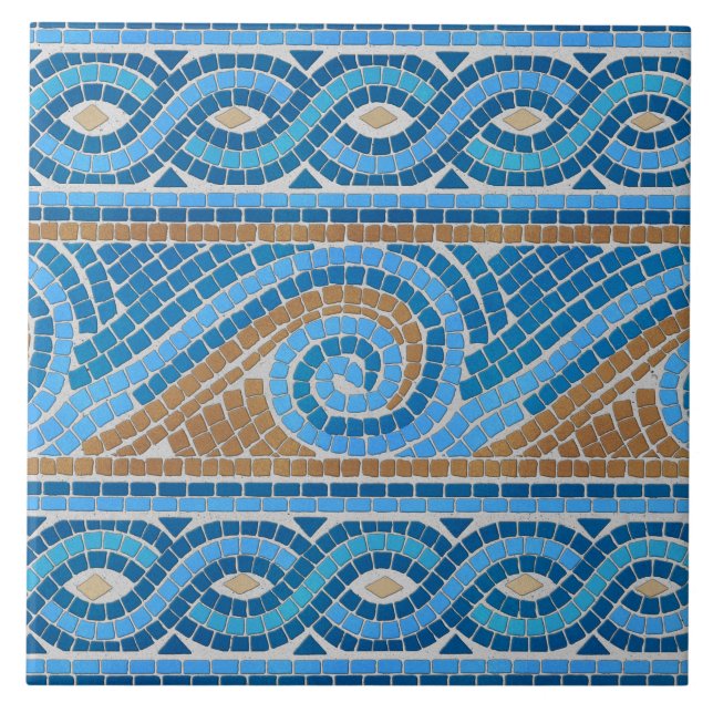 Greek Mosaic Tile Ornament (Front)