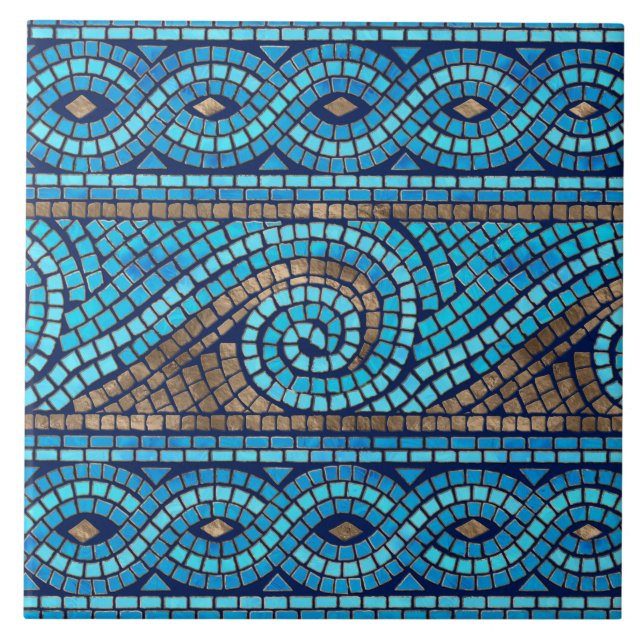 Greek Mosaic Tile Ornament (Front)