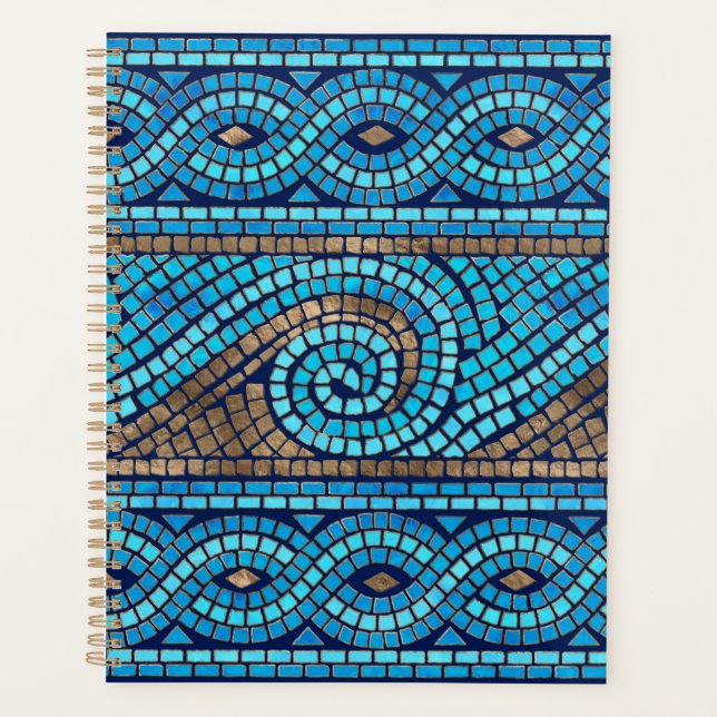 Greek Mosaic Tile Ornament Planner (Front)