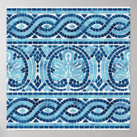 Greek Mosaic Tile Ornament