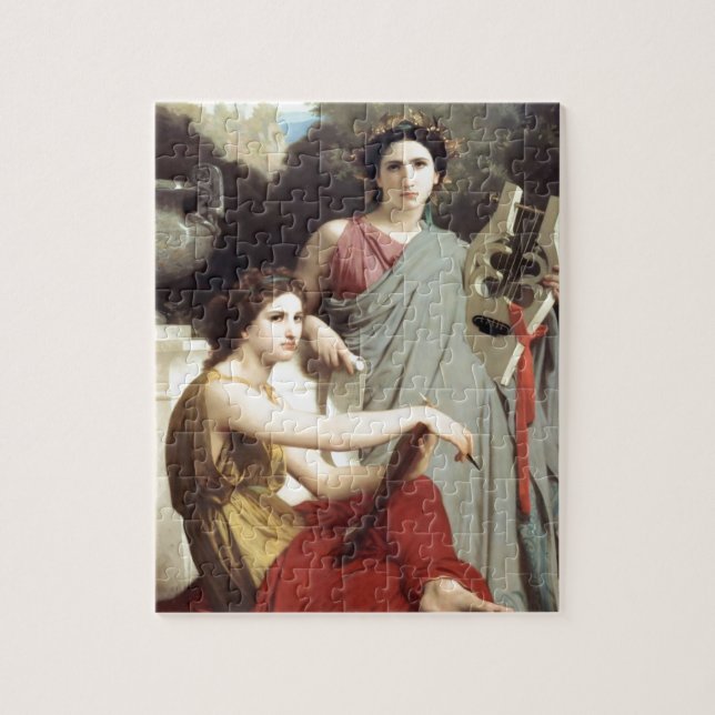 Greek Music Art Two Women painting Jigsaw Puzzle (Vertical)