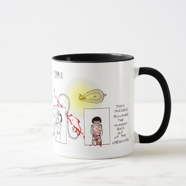 Greek Myth Comix Theseus and the Minotaur mug (Right)