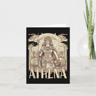 Greek Mythology_ Athena The Goddess Of Wisdom And  Card