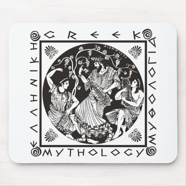 Greek Mythology - Black Mouse Pad (Front)