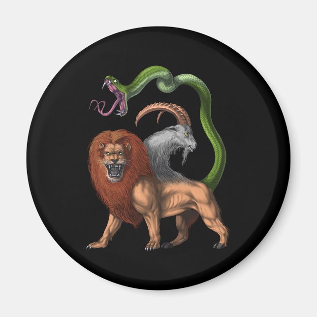 Greek Mythology Chimera Magnet (Front)