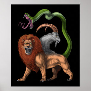 Greek Mythology Chimera Poster