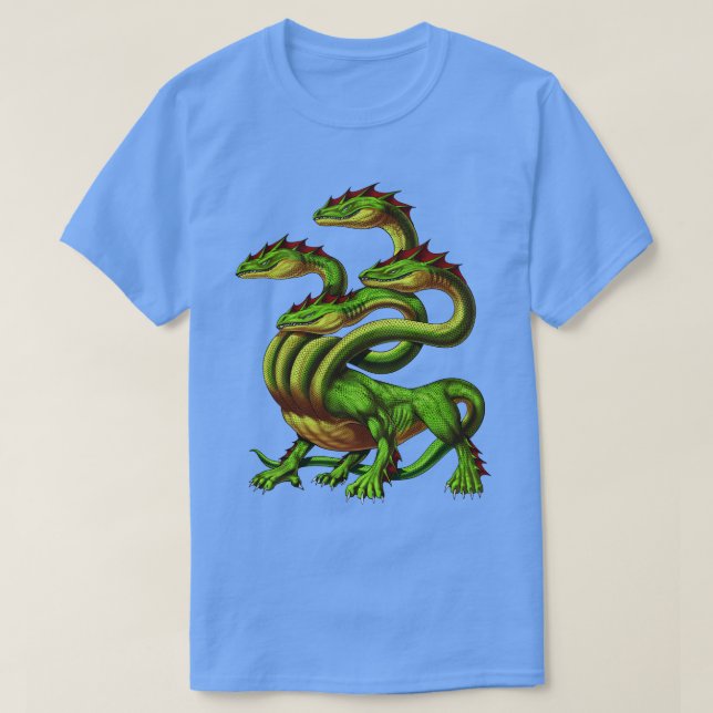 Greek Mythology Creature Hydra T-Shirt (Design Front)
