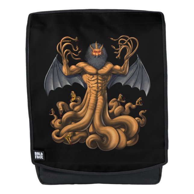 Greek Mythology Creature Typhon Backpack (Front)