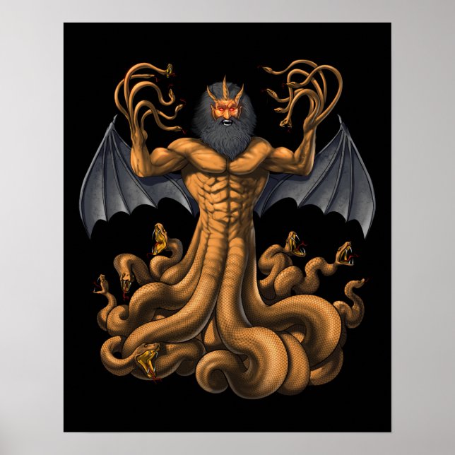 Greek Mythology Creature Typhon Poster (Front)