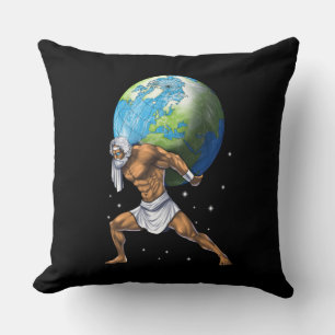 Greek Mythology God Atlas Cushion