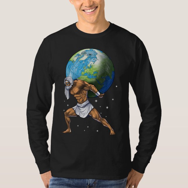 Greek Mythology God Atlas T-Shirt (Front)