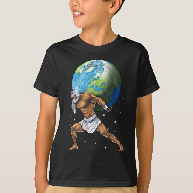 Greek Mythology God Atlas T-Shirt (Front)