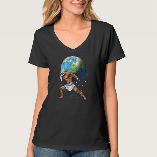 Greek Mythology God Atlas T-Shirt (Front)