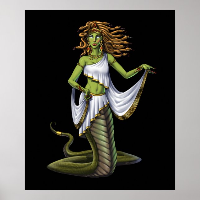 Greek Mythology Goddess Medusa Poster (Front)