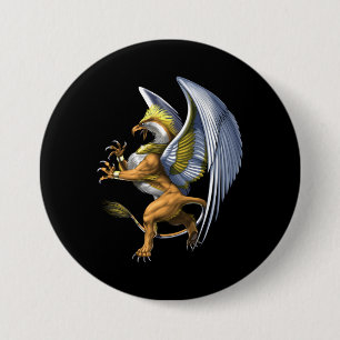Greek Mythology Griffin 7.5 Cm Round Badge