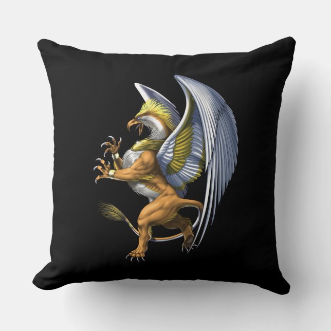 Greek Mythology Griffin Cushion (Front)