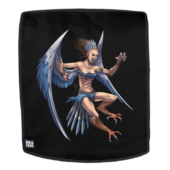 Greek Mythology Harpy Backpack (Removable Face)