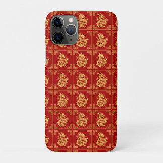 Greek Ornament Frame Gold Dragon Pattern Red  Case-Mate iPhone Case