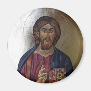 Greek Orthodox Icon of Christ Pantocrator Magnet