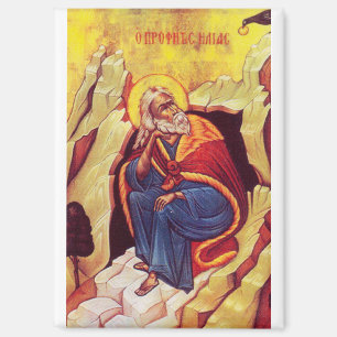 Greek orthodox icon of Prophet Elijah Magnet