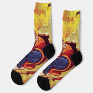 Greek orthodox icon of Prophet Elijah Socks