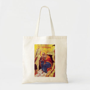 Greek orthodox icon of Prophet Elijah Tote Bag