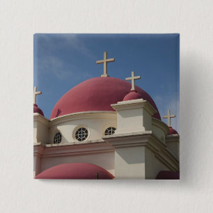 Greek Orthodox Monastery 2 15 Cm Square Badge
