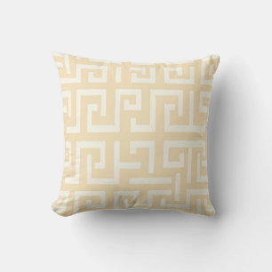 Greek Pattern – Bold Yellow Classical Design Cushion