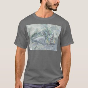 Greek Peak Resort Trail Map T-Shirt