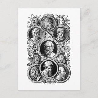 Greek Philosophers Postcard