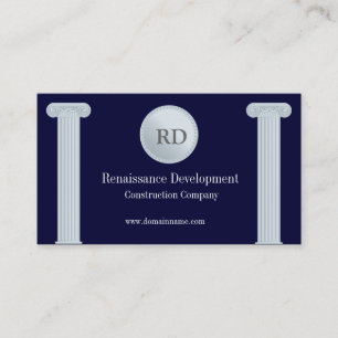 Greek Pillars Construction Business Card