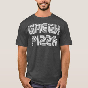 Greek Pizza Vintage Retro 70s 80s Funny T-Shirt
