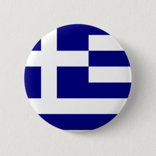 Greek pride 6 cm round badge