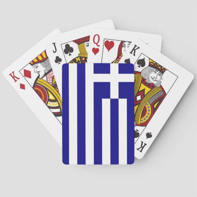 Greek pride playing cards (Back)