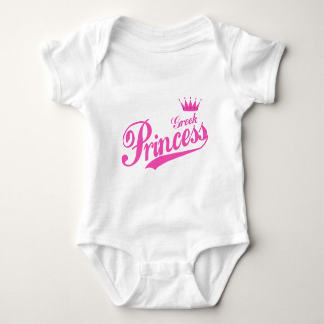 Greek Princess Baby Bodysuit (Front)
