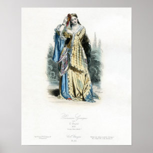 Greek Princess Traditional Costume Poster